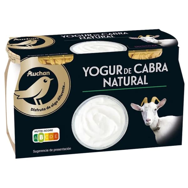 ALCAMPO GOURMET Yogur natural de leche de cabra  2 x 115 g. - 0.23 kg - Imagen del producto en Findit