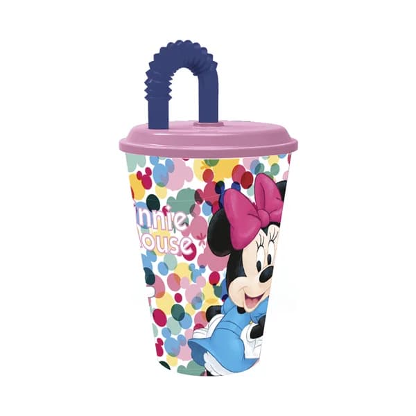 Vaso infantil con tapa y pajita diseño Minnie, 0,4 litros, STOR. - 1 ud - Imagen del producto en Findit