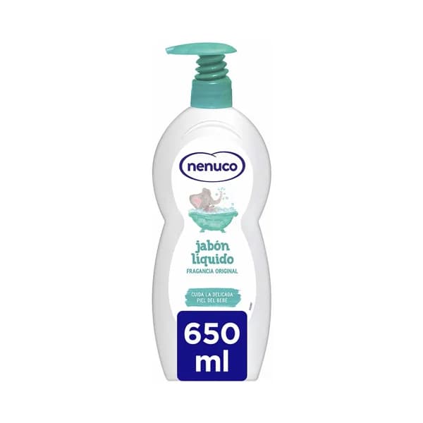 Jabón líquido para bébe, con dosificador y fragancia original NENUCO 650 ml. - 0.65 l - Imagen del producto en Findit