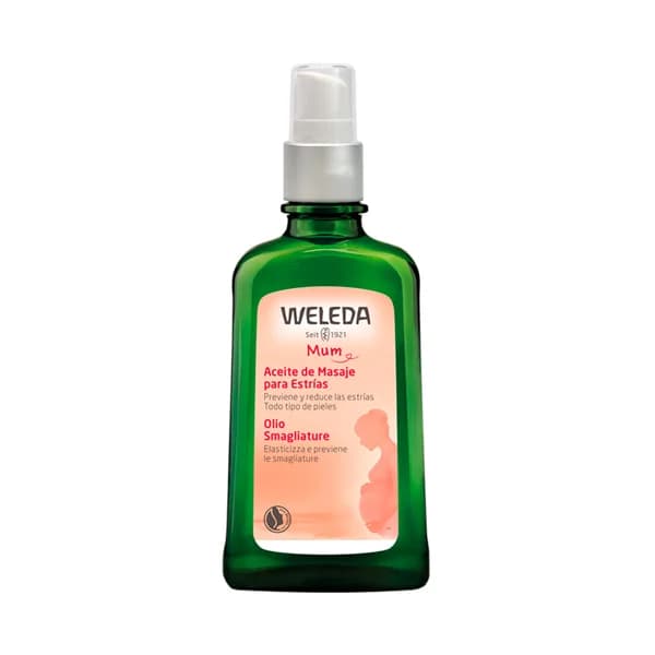 WELEDA Aceite de masaje para la prevencion y la reducción de las estrias en todo tipo de pieles 100 ml. - 0.1 l - Imagen del producto en Findit