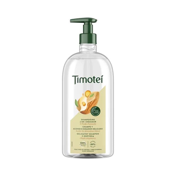 TIMOTEI Champú y acondicionador con aceite de almendras dulces, para todo tipo de cabellos TIMOTEI Delicado 750 ml. - 0.75 l - Imagen del producto en Findit