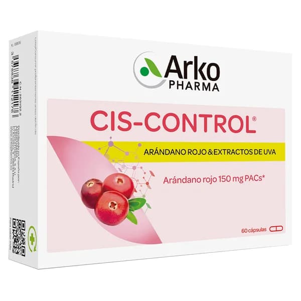 ARKOPHARMA Cis-control Complemento alimenticio a base de arándano rojo y extracto de uva 60 uds. - 1 ud - Imagen del producto en Findit