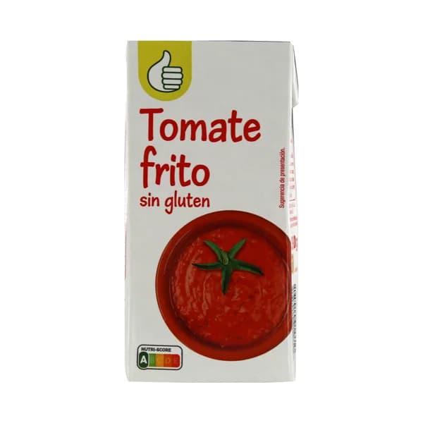PRODUCTO ECONÓMICO ALCAMPO Tomate frito elaborado sin gluten brik de 390 g. - 0.39 kg - Imagen del producto en Findit