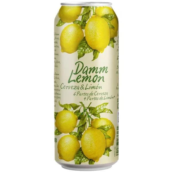 Cerveza lemon DAMM, lata 50 cl - 0.5 l - Imagen del producto en Findit
