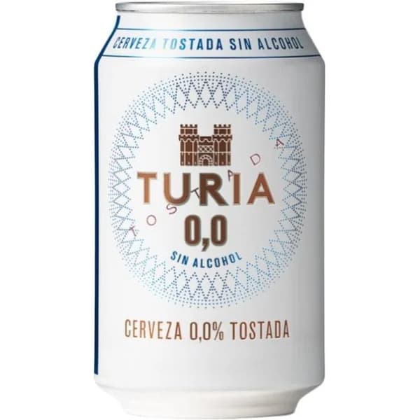 Cerveza tostada 0,0 TURIA, lata 33 cl - 0.33 l - Imagen del producto en Findit