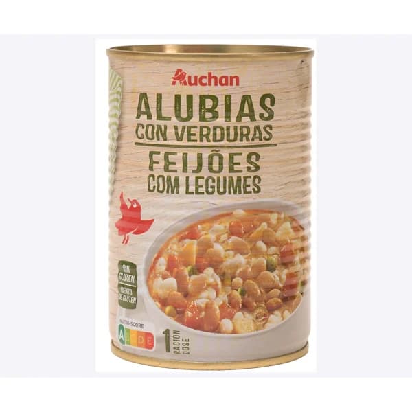 PRODUCTO ALCAMPO Alubias con verduras PRODUCTO ALCAMPO, 430 g. - 0.43 kg - Imagen del producto en Findit