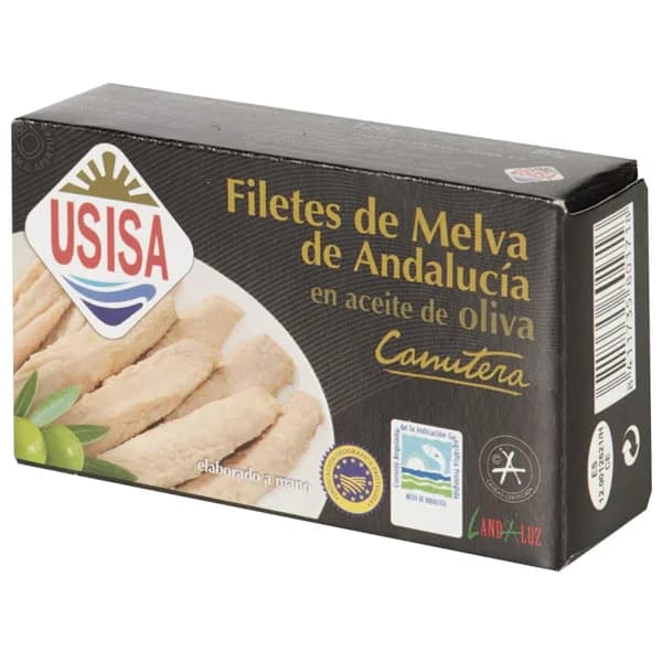 USISA Filetes de melva en aceite de oliva lata de 80 g. - 0.08 kg - Imagen del producto en Findit