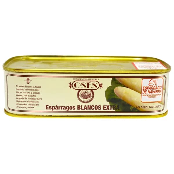 OSÉS Espárragos blancos 6/8 uds. lata de 500 g. - 0.21 kg - Imagen del producto en Findit