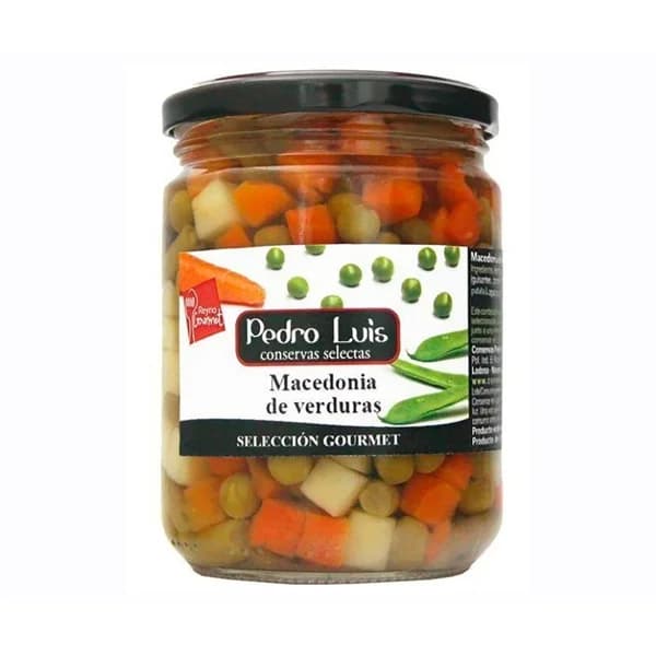 PEDRO LUIS Selección gourmet Macedonia de verdura procedentes de agricultura ecológica bote 250 g. - 0.22 kg - Imagen del producto en Findit