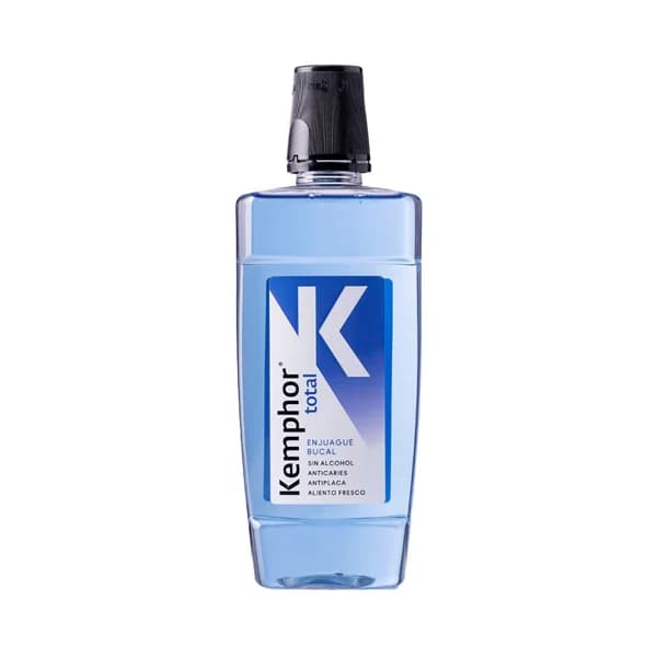 KEMPHOR Total Enjuague bucal sin alcohol, anticaries y antiplaca 500 ml. - 0.5 l - Imagen del producto en Findit