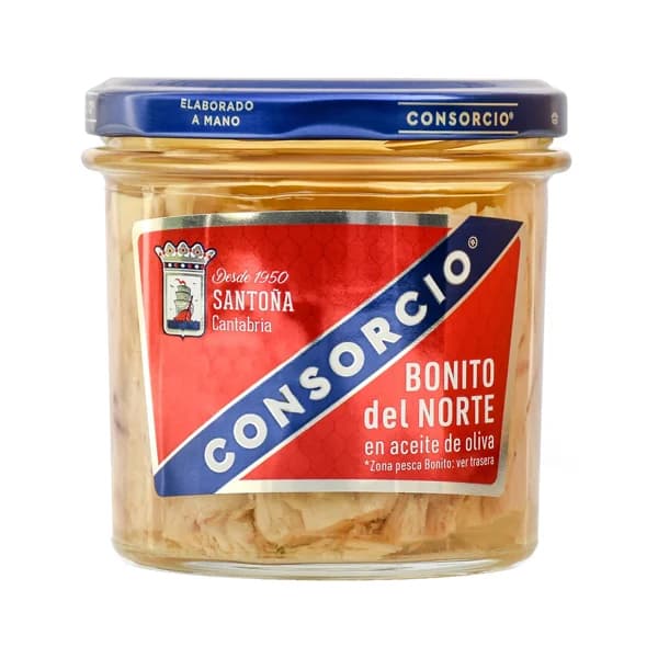 CONSORCIO Bonito del norte en aceite de oliva tarro de vidrio de 150 g. - 0.15 kg - Imagen del producto en Findit