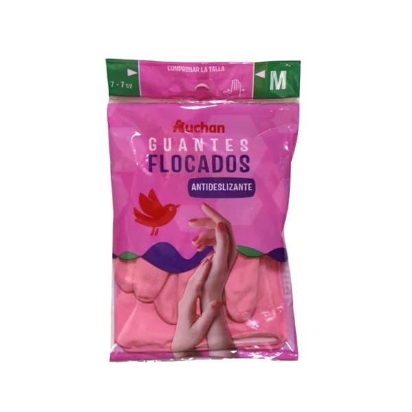 PRODUCTO ALCAMPO Guantes de látex y algodón flocados especial baños talla mediana 7-7 1/2 PRODUCTO ALCAMPO 1 par - 1 ud - Imagen del producto en Findit