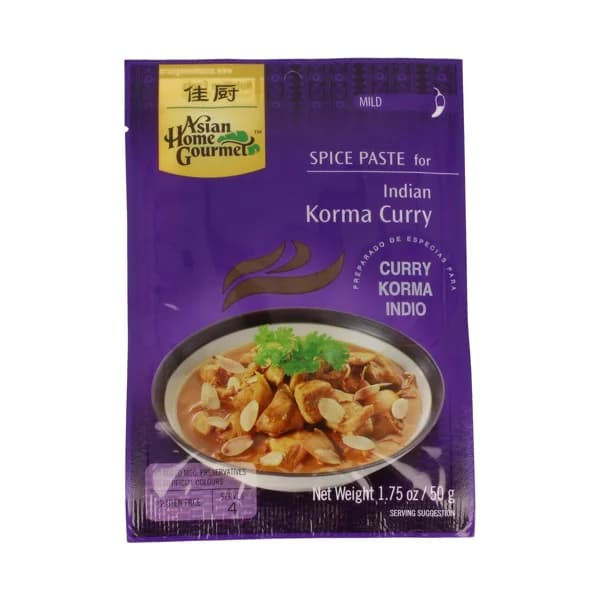 ASIAN HOME GOURMET Salsa de curry korma ASIAN HOME GOURMET 50 g. - 0.05 kg - Imagen del producto en Findit