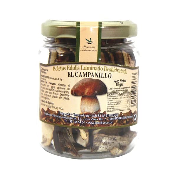 EL CAMPANILLO Boletus deshidratado edulis laminado 15 g. - 1 ud - Imagen del producto en Findit