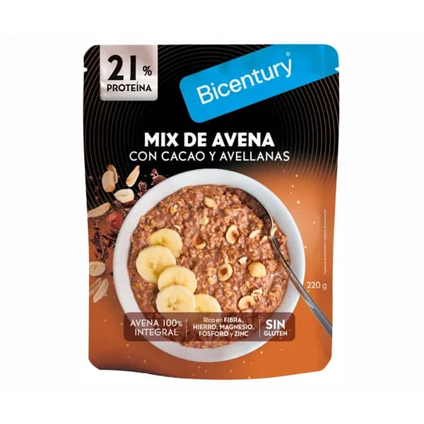 BICENTURY Mix avena, cacao y avellana 220 gr. - 0.22 kg - Imagen del producto en Findit