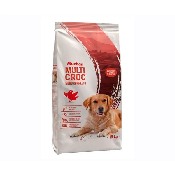 PRODUCTO ALCAMPO Pienso para perros a base de croquetas de carne y cereales Multicroc 15 kg. - 15 kg - Imagen del producto en Findit