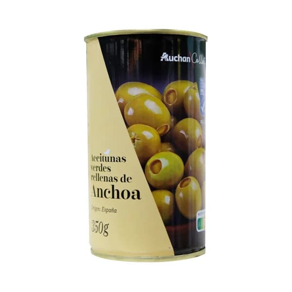 PRODUCTO ALCAMPO Collection Aceitunas verdes manzanilla rellenas de anchoa (MSC) 150 g. - 0.15 kg - Imagen del producto en Findit