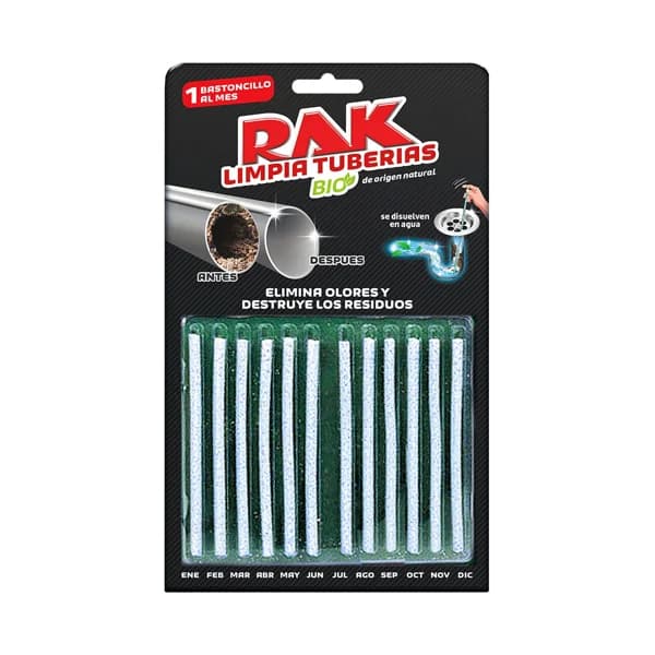 RAK Limpiatuberías en barritas RAK 12 uds. - 1 ud - Imagen del producto en Findit