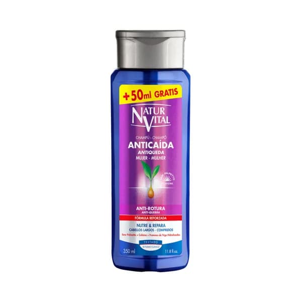 NATUR VITAL Champú anticaida y anti-rotura de uso frecuente, especial cabellos largos NATUR VITAL 300 ml. - 0.3 l - Imagen del producto en Findit