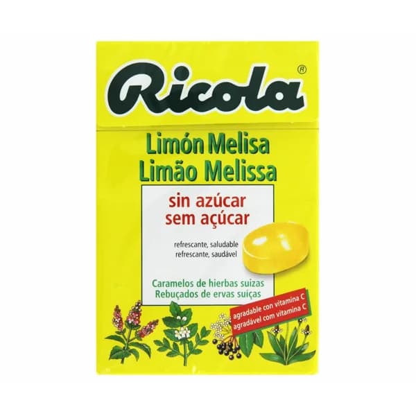 RICOLA Caramelos sin azúcar con sabor a limón y melisa y acción refrescante RICOLA 50 g. - 1 ud - Imagen del producto en Findit