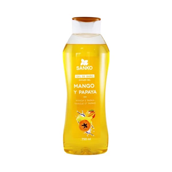 SANKO Gel de baño o ducha con extracto de mango y papaya SANKO 750 ml. - 0.75 l - Imagen del producto en Findit