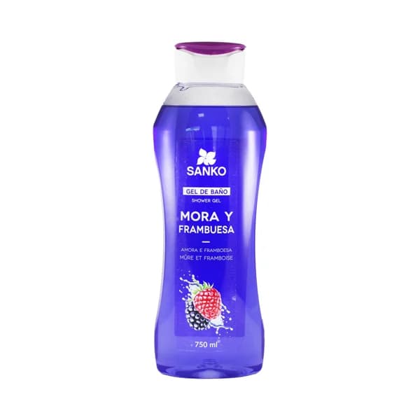 SANKO Gel de baño o ducha con extracto de mora y frambuesa SANKO 750 ml. - 0.75 l - Imagen del producto en Findit