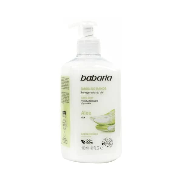 BABARIA Jabón crema de manos con aloe vera y acción antibacteriana BABARIA 500 ml. - 0.5 l - Imagen del producto en Findit