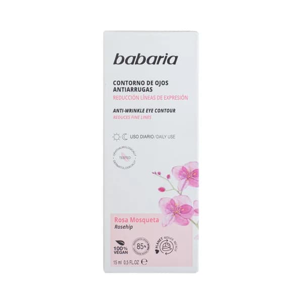 BABARIA Contorno de ojos de uso diario, con Rosa Mosqueta, reductor de las líneas de expresión BABARIA 15 ml. - 1 ud - Imagen del producto en Findit