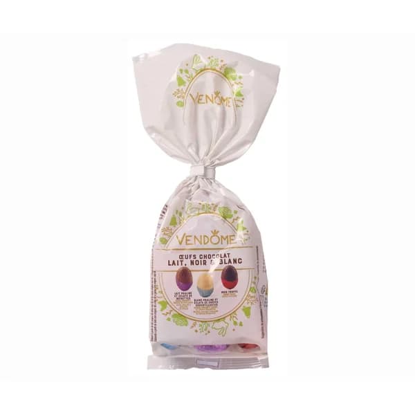 VENDOME Surtido de huevitos de chcolate (negro, con leche y blanco) 200 g. - 0.2 kg - Imagen del producto en Findit
