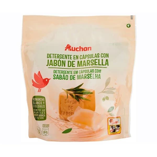 PRODUCTO ALCAMPO Detergente en cápsulas con jabón de Marsella 30 ds. - 1 ud - Imagen del producto en Findit