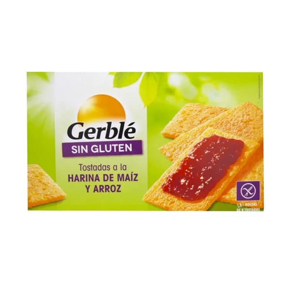 GERBLÉ Tostadas de maíz y arroz, sin gluten GERBLE, 250 g. - 0.25 kg - Imagen del producto en Findit