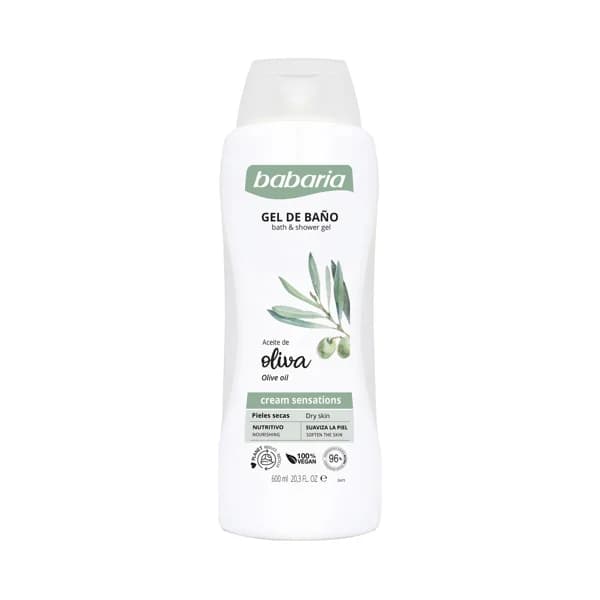 BABARIA Gel para baño o ducha con aceite de oliva, para pieles secas BABARIA Cream sensations 600 ml. - 0.6 l - Imagen del producto en Findit