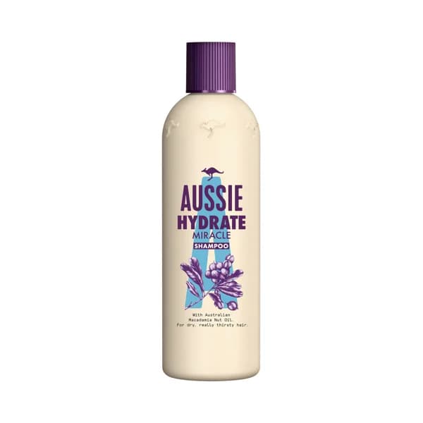 AUSSIE Champú para pelo seco y dañado con aceite de nuez de Macadamia AUSSIE Hydrate 300 ml. - 0.3 l - Imagen del producto en Findit