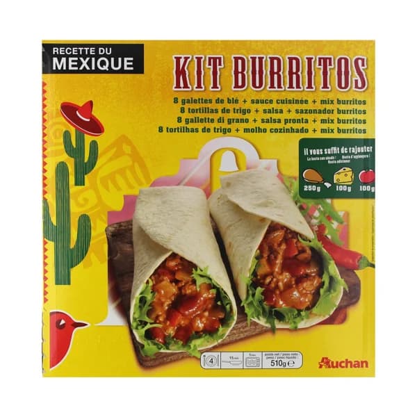 PRODUCTO ALCAMPO Burritos kit PRODUCTO ALCAMPO 620 g. - 0.51 kg - Imagen del producto en Findit