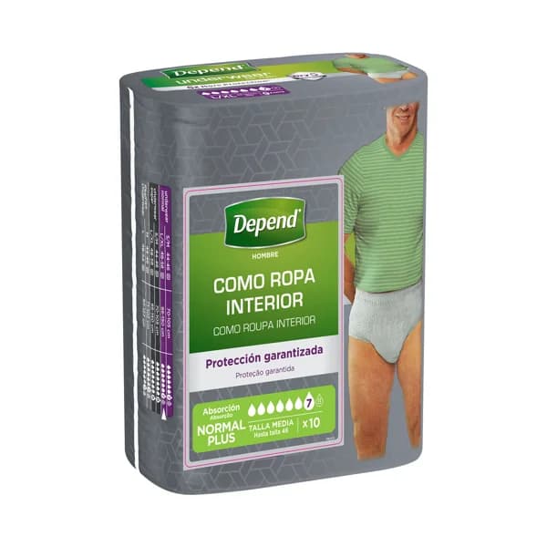 DEPEND Pañal incontinencia talla M/L para hombres DEPEND 10 uds - 1 ud - Imagen del producto en Findit