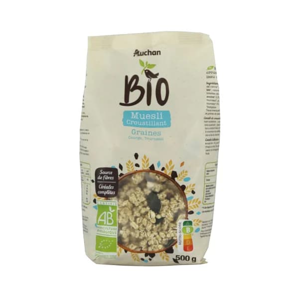 ALCAMPO ECOLÓGICO Cereales muesli con lino y semillas de calabaza 500 g. - 0.5 kg - Imagen del producto en Findit