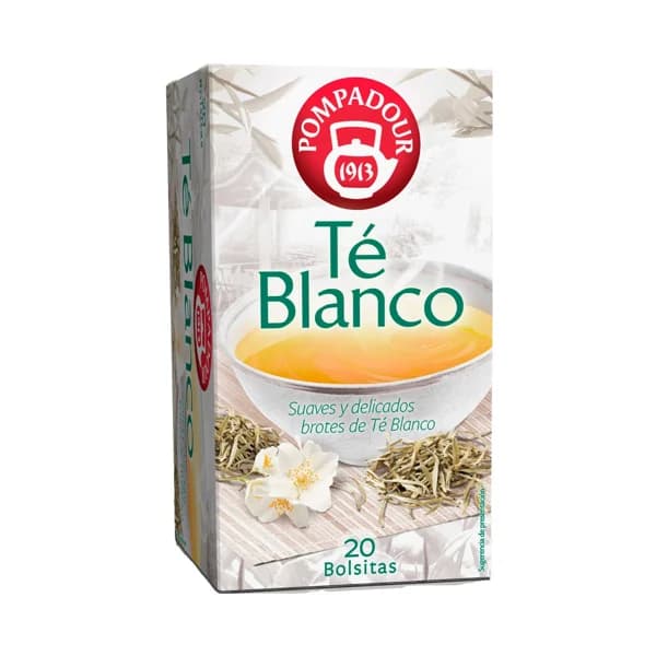 POMPADOUR Té blanco caja de 20 uds. 25 g. - 1 ud - Imagen del producto en Findit