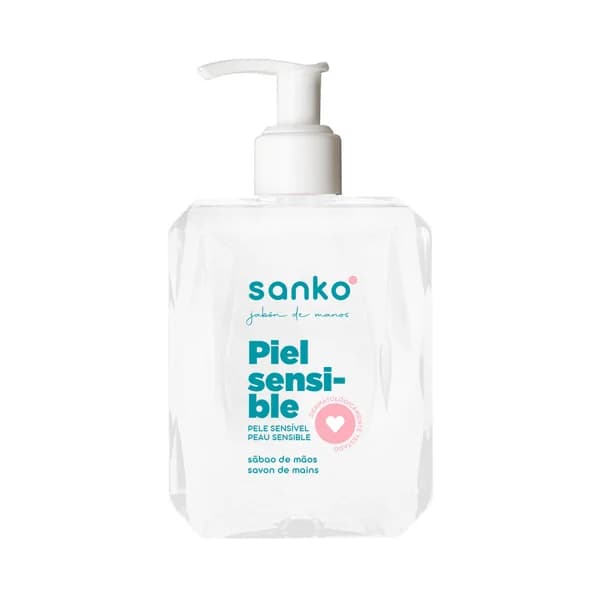 SANKO Jabón de manos con textura crema especial pieles sensible 400 ml. - 0.5 l - Imagen del producto en Findit