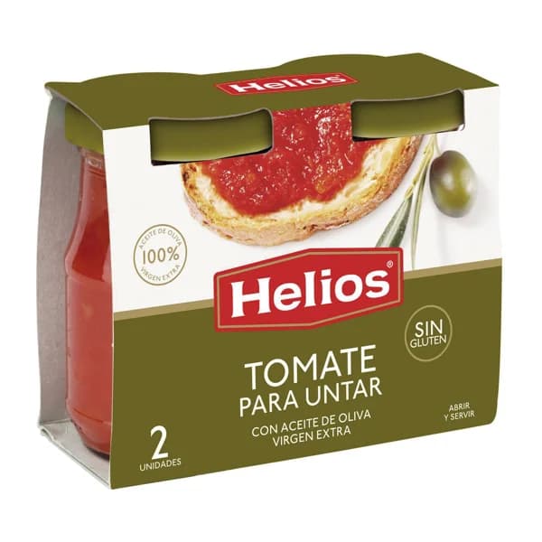 HELIOS Tomate para untar 2 uds. 140 g. - 0.28 kg - Imagen del producto en Findit