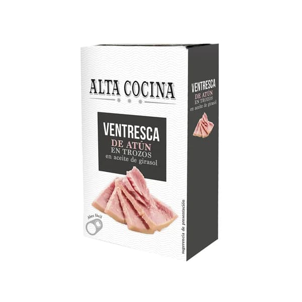 ALTA COCINA Ventresca de atún en aceite de girasol 75 g. - 0.07 kg - Imagen del producto en Findit
