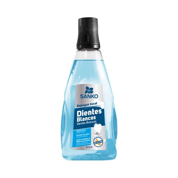 SANKO Enjuague bucal diario, con acción blanqueadora SANKO 500 ml. - 0.5 l - Imagen del producto en Findit
