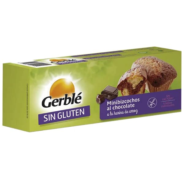 GERBLÉ Mini bizcochos de chocolate sin gluten GERBLE, 200 g. - 0.2 kg - Imagen del producto en Findit