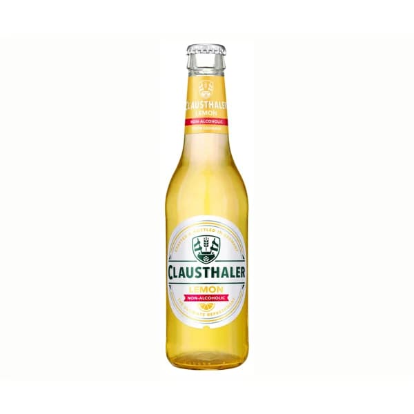 CLAUSTHALER LEMON Cerveza con limón sin alcohol botella de 33 centilitros - 0.33 l - Imagen del producto en Findit