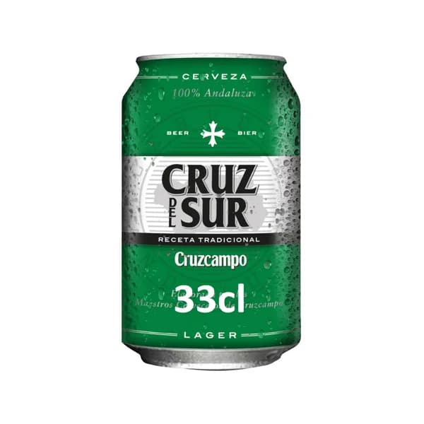 CRUZ DEL SUR Cerveza lata de 33 cl. - 0.33 l - Imagen del producto en Findit