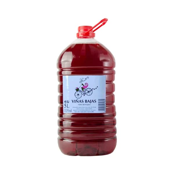 VIÑAS BAJAS Vino rosado de mesa garrafa 5 l. - 1 ud - Imagen del producto en Findit