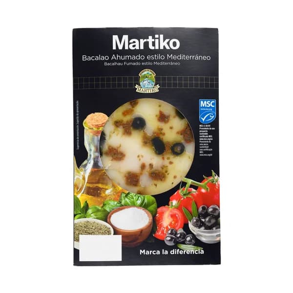 MARTIKO Bacalao ahumado estilo mediterraneo 95 g. - 0.1 kg - Imagen del producto en Findit
