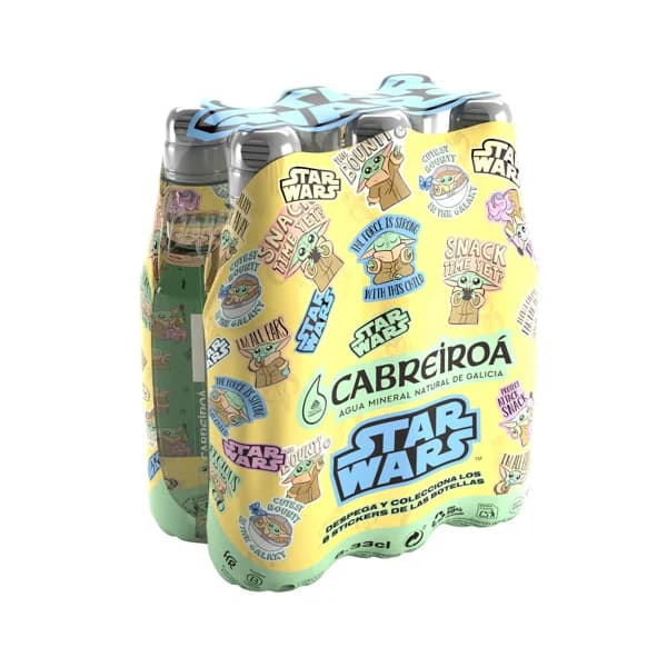 CABREIROA Agua mineral en botella 6 uds x 33 cl. - 1.98 l - Imagen del producto en Findit