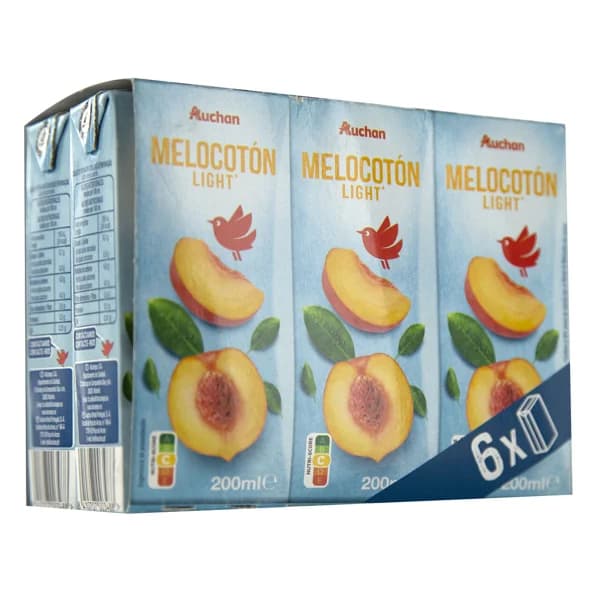 PRODUCTO ALCAMPO Néctar de melocotón light PRODUCTO ALCAMPO LIGHT brick de 6 uds x 20 cl. - 1.2 l - Imagen del producto en Findit