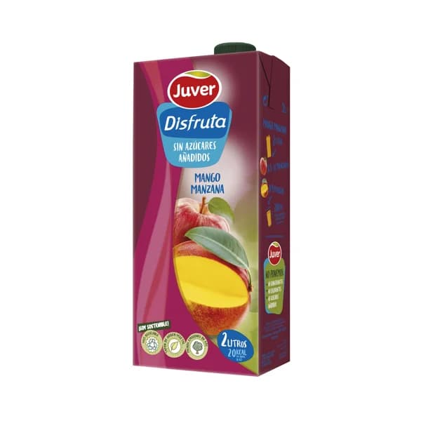 JUVER Néctar de mango y manzana, sin azúcares añadidos JUVER 2 l. - 2 l - Imagen del producto en Findit