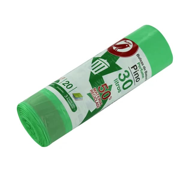 PRODUCTO ALCAMPO Bolsas de basura verde con autocierre capacidad 30 litros 55 x 60 cm 20 uds. - 1 ud - Imagen del producto en Findit